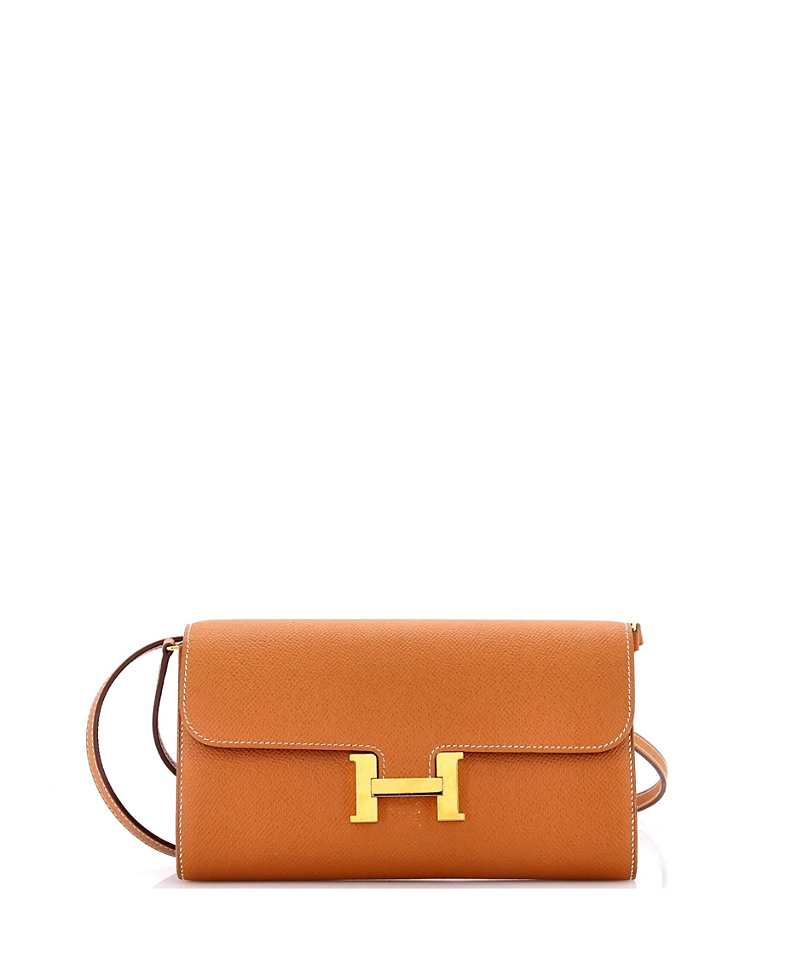 Pre-owned Pre-owned Hermes Hermes Constance To Go Wallet Epsom In Brown