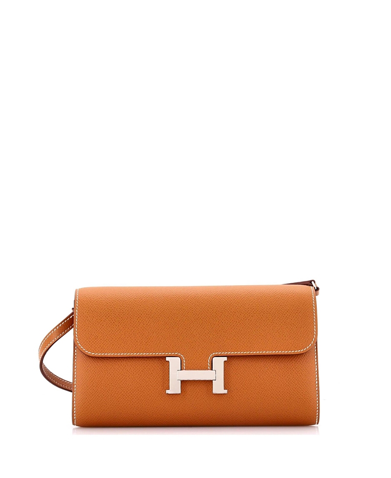 Pre-owned Pre-owned Hermes Hermes Constance To Go Wallet Epsom In Brown