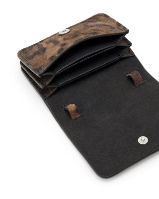 Honore Leopard Print Suede Crossbody