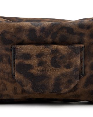 Madea Leopard Print Suede Crossbody