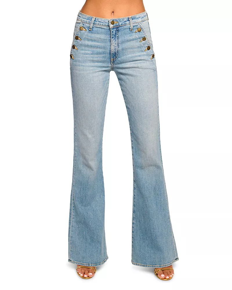 Ramy Brook Helena Flare Jeans in Light Wash