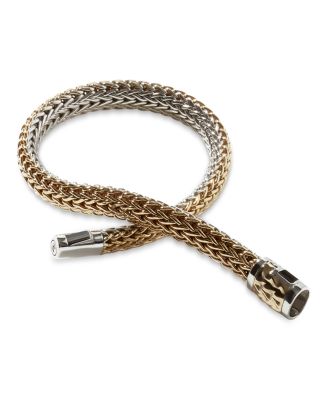 18K Yellow Gold & Sterling Silver Icon Bracelet, 6.5mm