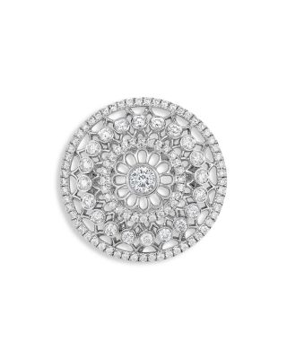 Roberto Coin - 18K White Gold Cento Diamond Rosette Ring