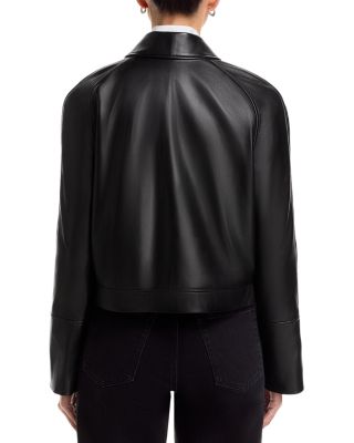 The Leather Zip Front Jacket