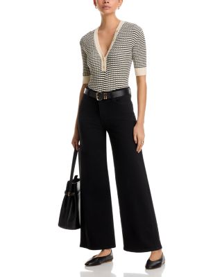 The Stripe V Neck Sweater