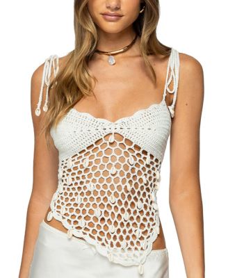 Edikted - Shelley Asymmetric Crochet Top