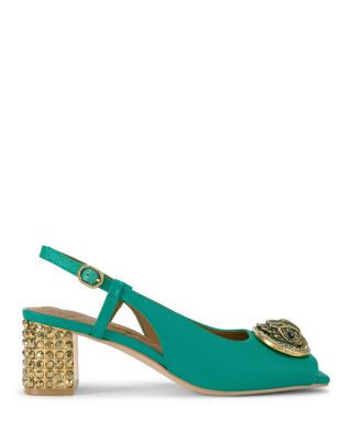 KURT GEIGER LONDON - Women's Chelsea Block Heel Slingback Pumps