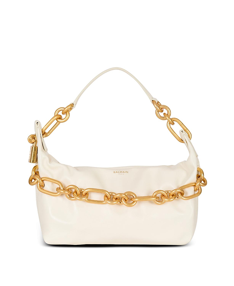 Balmain Sync Medium Bag In Calfskin Leather