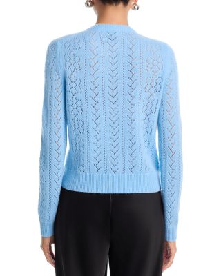 100% Cashmere Crewneck Cardigan Sweater - Exclusive