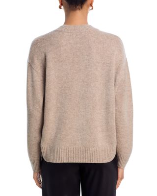 100% Cashmere Drop Shoulder V Neck Sweater - Exclusive