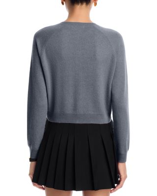 100% Cashmere Crewneck Cardigan - Exclusive