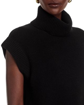 100% Cashmere Turtleneck Sweater Vest - Exclusive