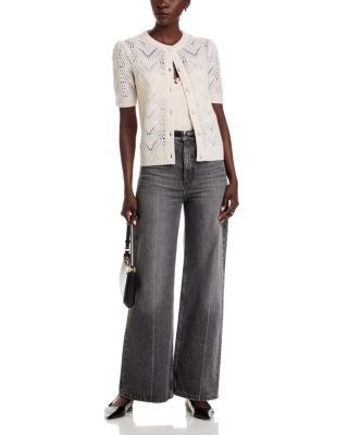 100% Cashmere Crewneck Cardigan Sweater - Exclusive