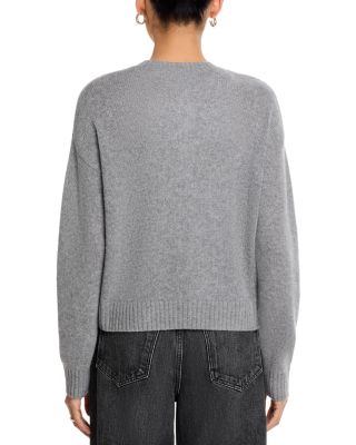 100% Cashmere Crewneck Cardigan Sweater - Exclusive