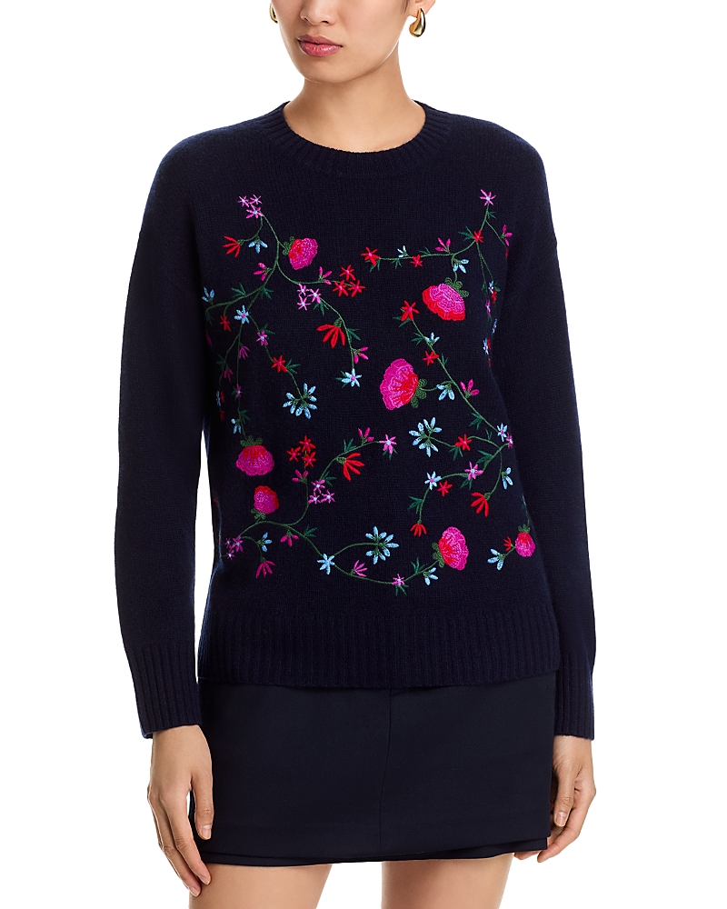 C By Bloomingdale's Cashmere Cashmere Crewneck Sweater - Exclusive In Blue