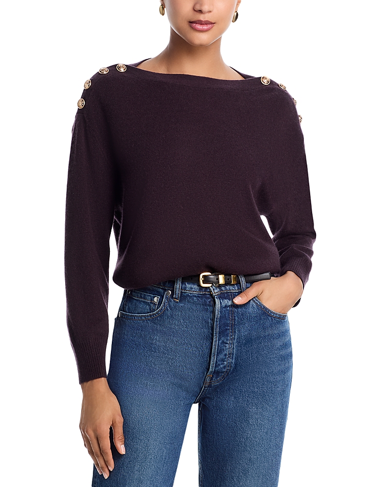 C By Bloomingdale's Cashmere Cashmere Boat Neck Sweater - Exclusive In Brown