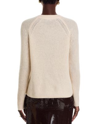 100% Cashmere Shaker Stitch Raglan Sweater - Exclusive