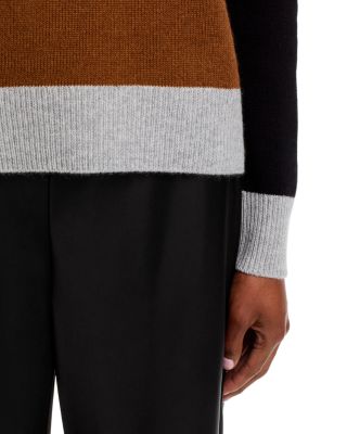 100% Cashmere Color Blocked Sweater - Exclusive