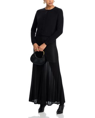 100% Cashmere Crewneck Cardigan - Exclusive