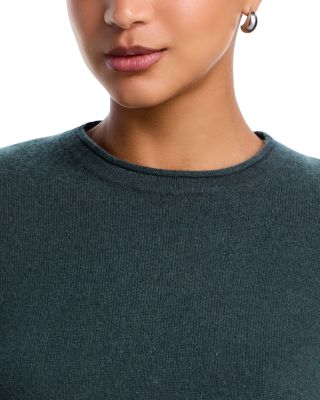 100% Cashmere Rolled Edge Sweater - Exclusive