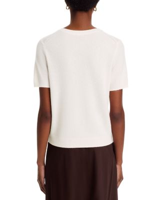 100% Cashmere Short Sleeve Crewneck Sweater - Exclusive