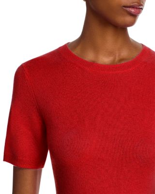 100% Cashmere Short Sleeve Crewneck Sweater - Exclusive
