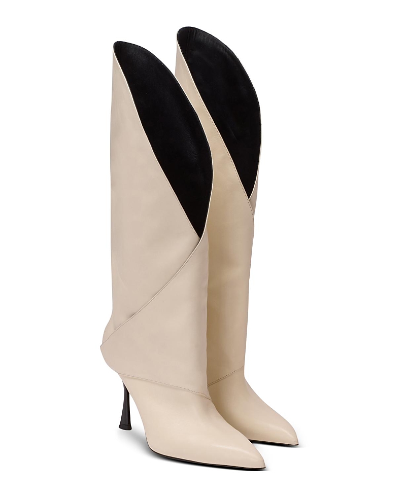 Balmain Balmain Women's Twist Heeled Leather Boots