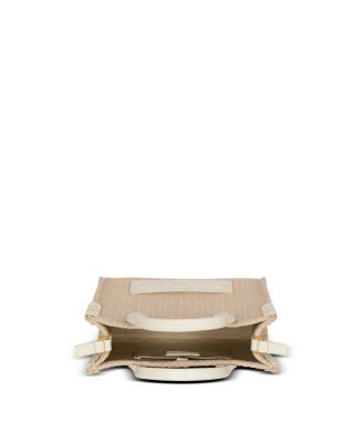 B-Army Monogrammed Canvas and Leather Tote Bag