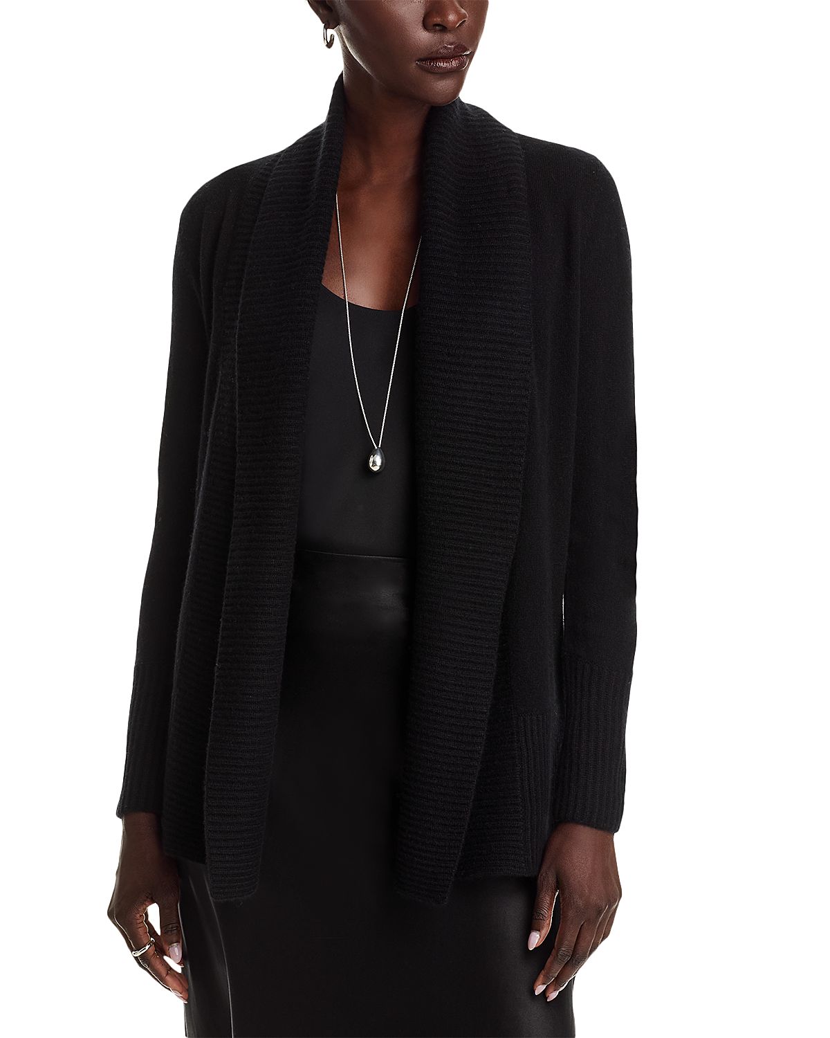 C by Bloomingdale's Shawl-Collar Cashmere Cardigan - Exclusive