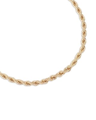 Statement Rope Chain Collar Necklace, 21"