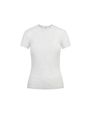 Sheer Cotton Crewneck Tee