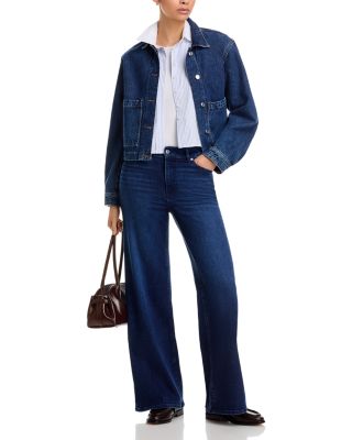 Le Slim High Rise Palazzo Jeans in Trick
