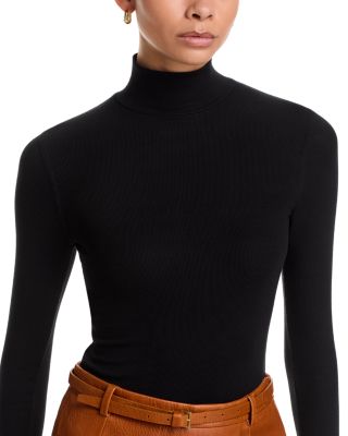 Rib Knit Turtleneck Top