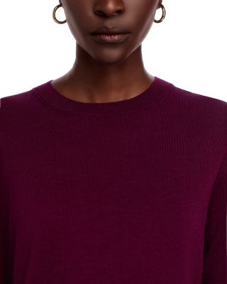 Elbow Sleeve Crewneck Sweater