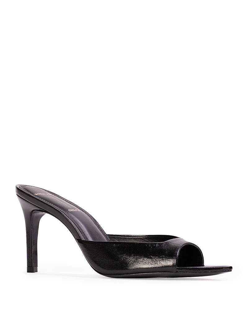 Black Suede Studio Women's Brea Patent Leather High Heel Sandals
