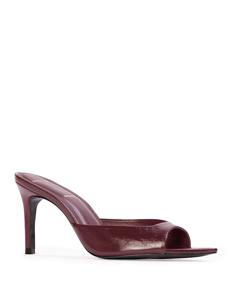 Black Suede Studio Women's Brea Patent Leather High Heel Sandals