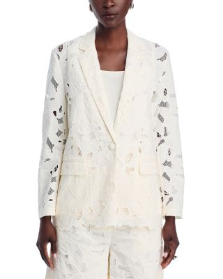Jonara Lace Single Button Blazer