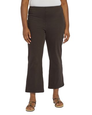 Lyssé Plus - High Rise Ankle Baby Bootcut Jeans in Black