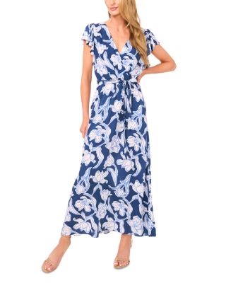 Wrap Front Maxi Dress