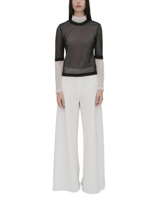 Bias Cut Wide Leg Pants