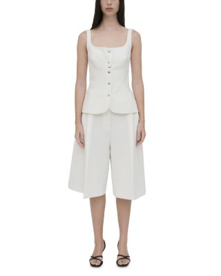 Rosetta Getty - Square Neck Button Front Top