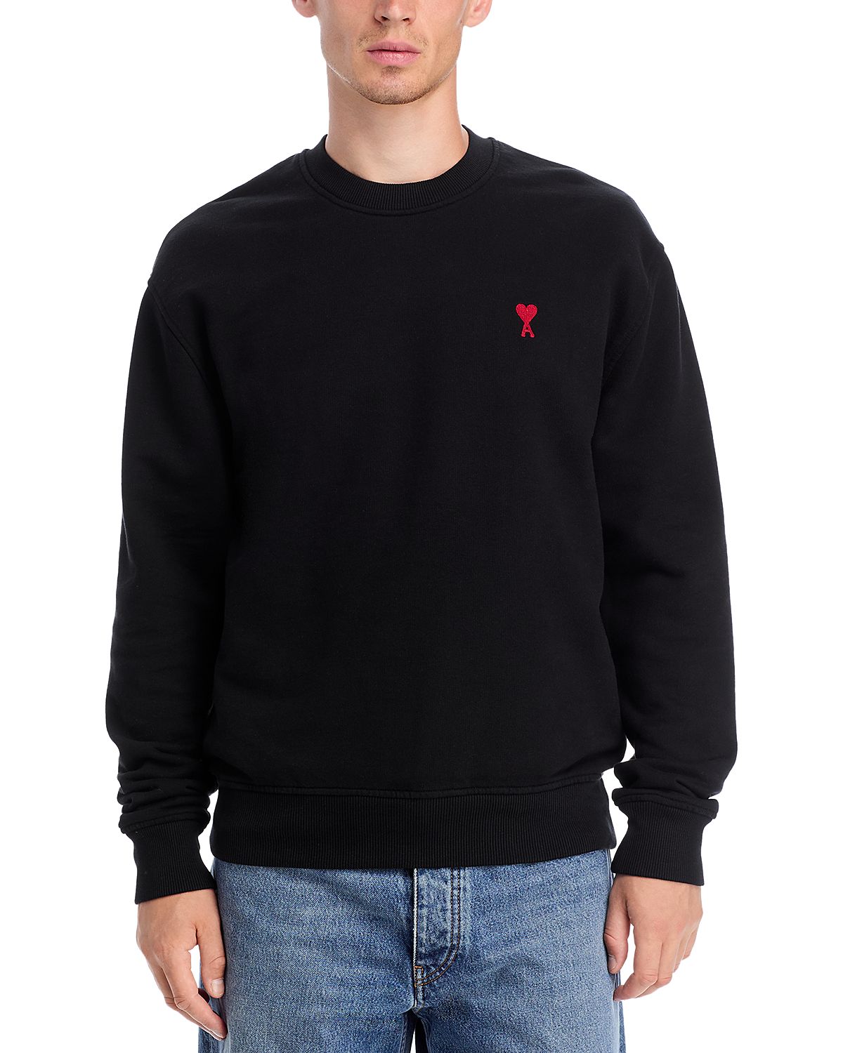 Ami Regular Fit Red Ami De Coeur Sweatshirt
