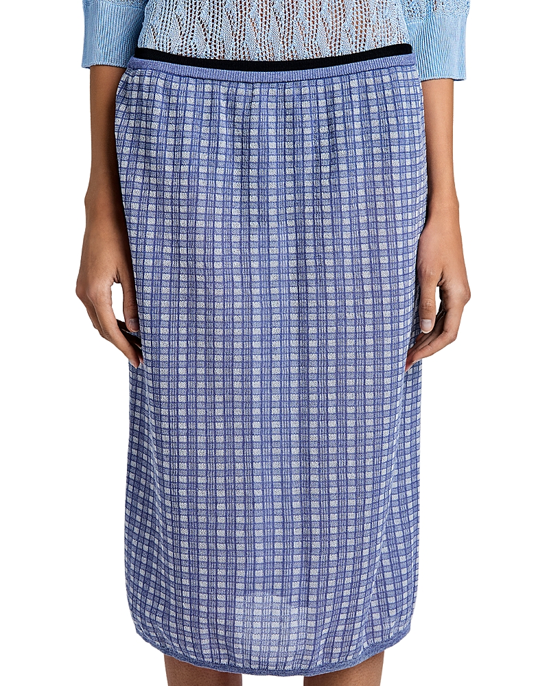 Proenza Schouler White Label Lori Plaid Knit Skirt Proenza Schouler White Label Lori Plaid Knit Skirt
