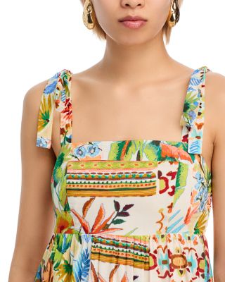 Palm Tie Strap Maxi Dress - Exclusive