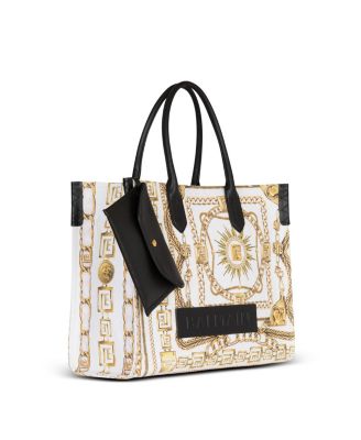 B-Army Medium Tote Bag in Printed Canvas