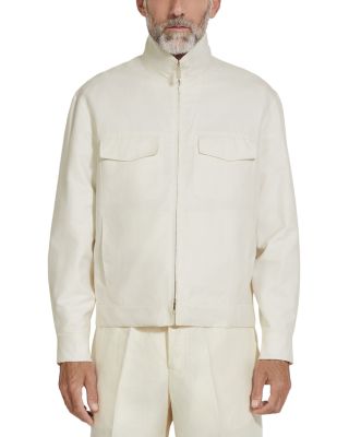 ZEGNA - Crossover Cotton Linen and Silk Overshirt