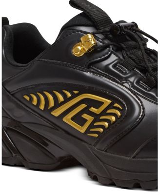  Men's Cosmic Dust Glazed Leather Trainers