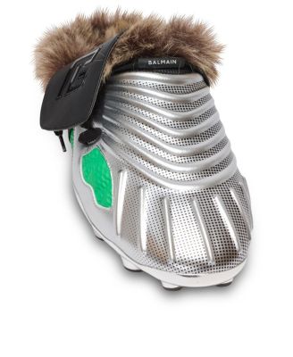 Men's Half Time Faux Fur Lined Mules with Technical Fabrics