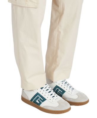  Men's Swan Suede and Smooth Leather Trainers