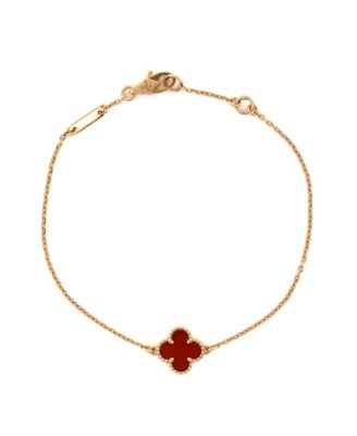 Pre-Owned Van Cleef & Arpels - Sweet Alhambra Bracelet 18K Rose Gold and Carnelian